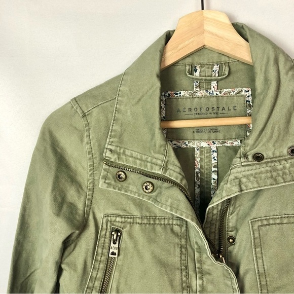 Aeropostale Green Military Utility Jacket XS - Picture 3 of 3